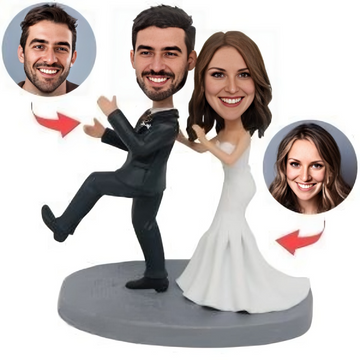 Wedding Couple Custom Bobblehead Duet Dance